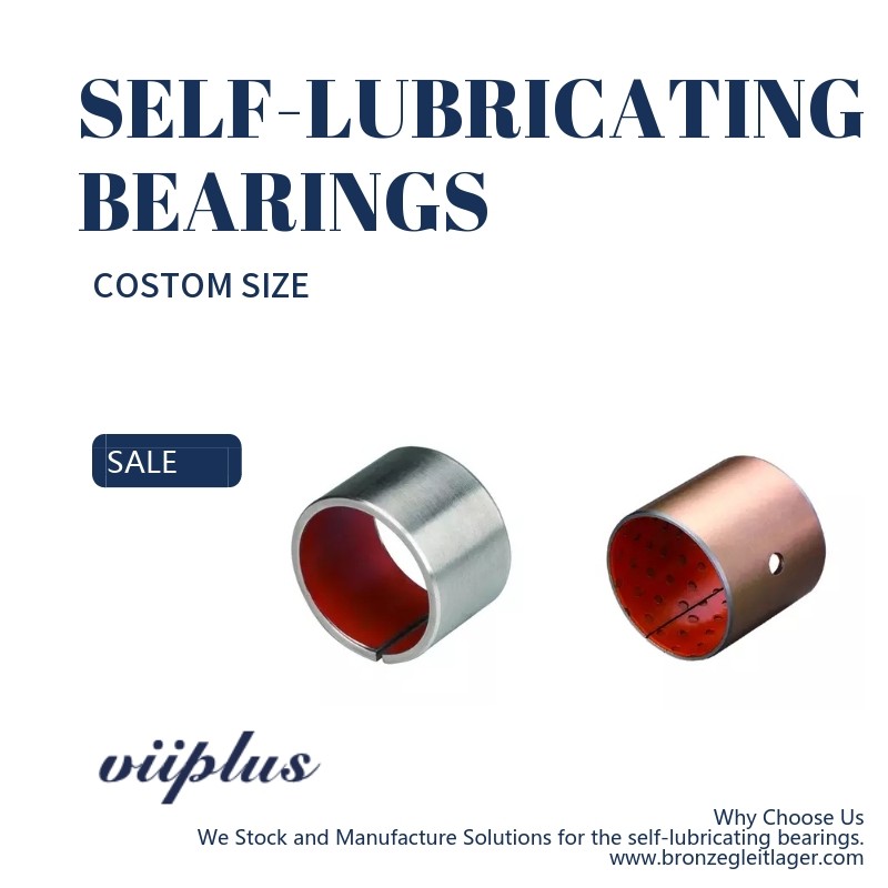 Polymer Plain Bearings Types Composite Selflubricating Red PTFE
