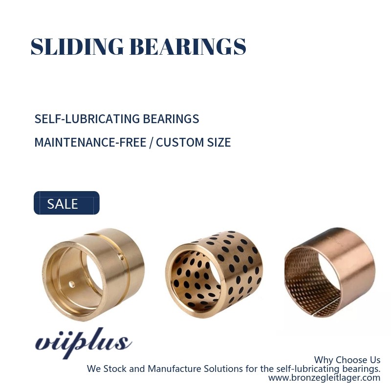 CUSN6 / CUSN8 Bronze Bearing Rolled Self Lubricating Plain Bearing