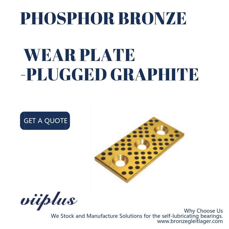 Oilless Bronze Wear Plates Standard & Custom Sizes