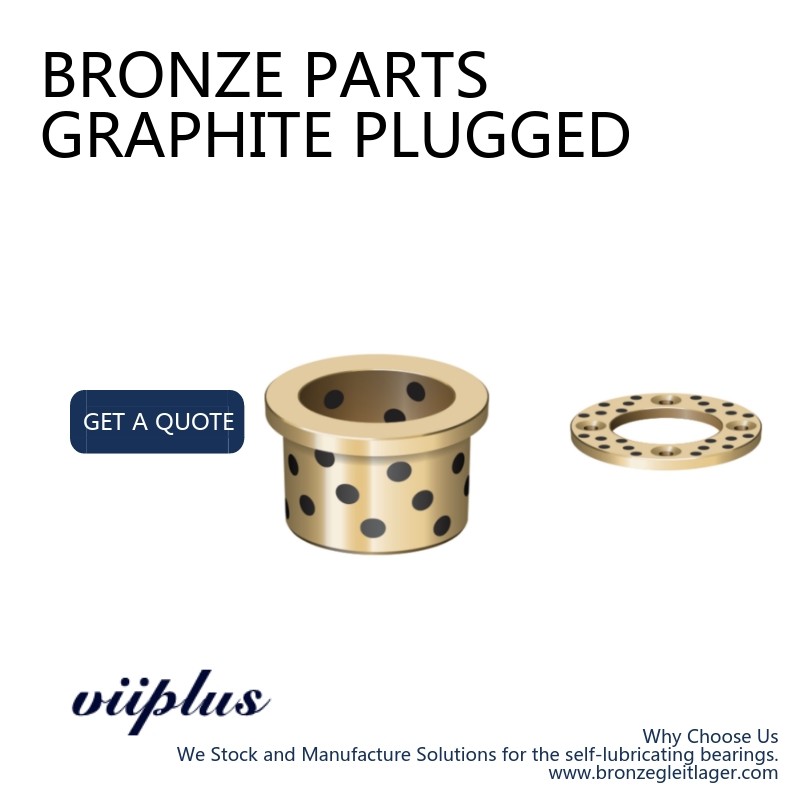 Phosphor Bronze Graphite Plugged Bushings Cast Bronze Bearings Material