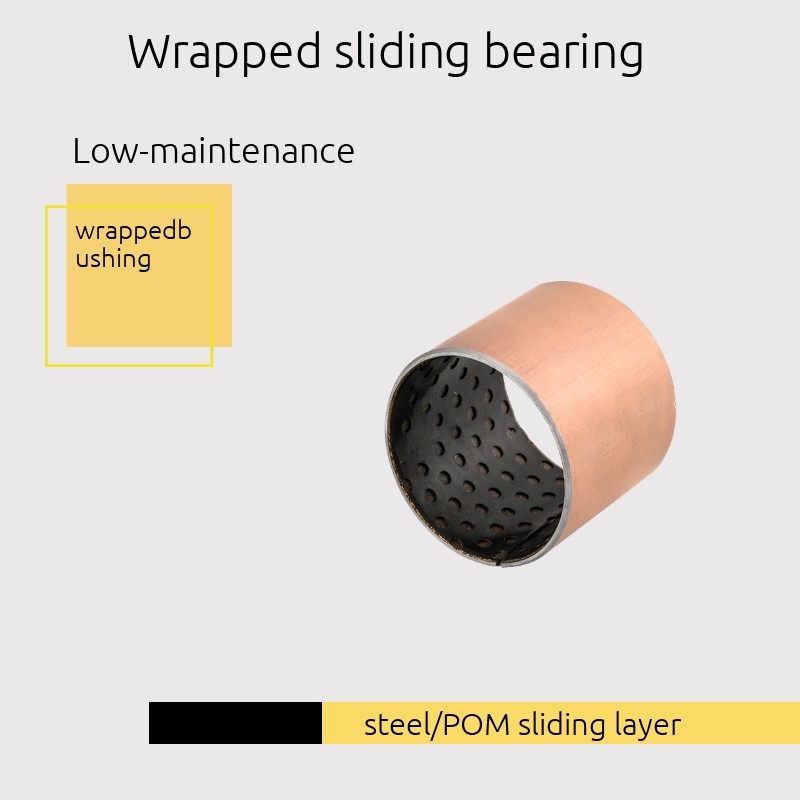 Wrapped Sliding Bearing Steel / Black POM Sliding Layer DIN 1494/ ISO 3547