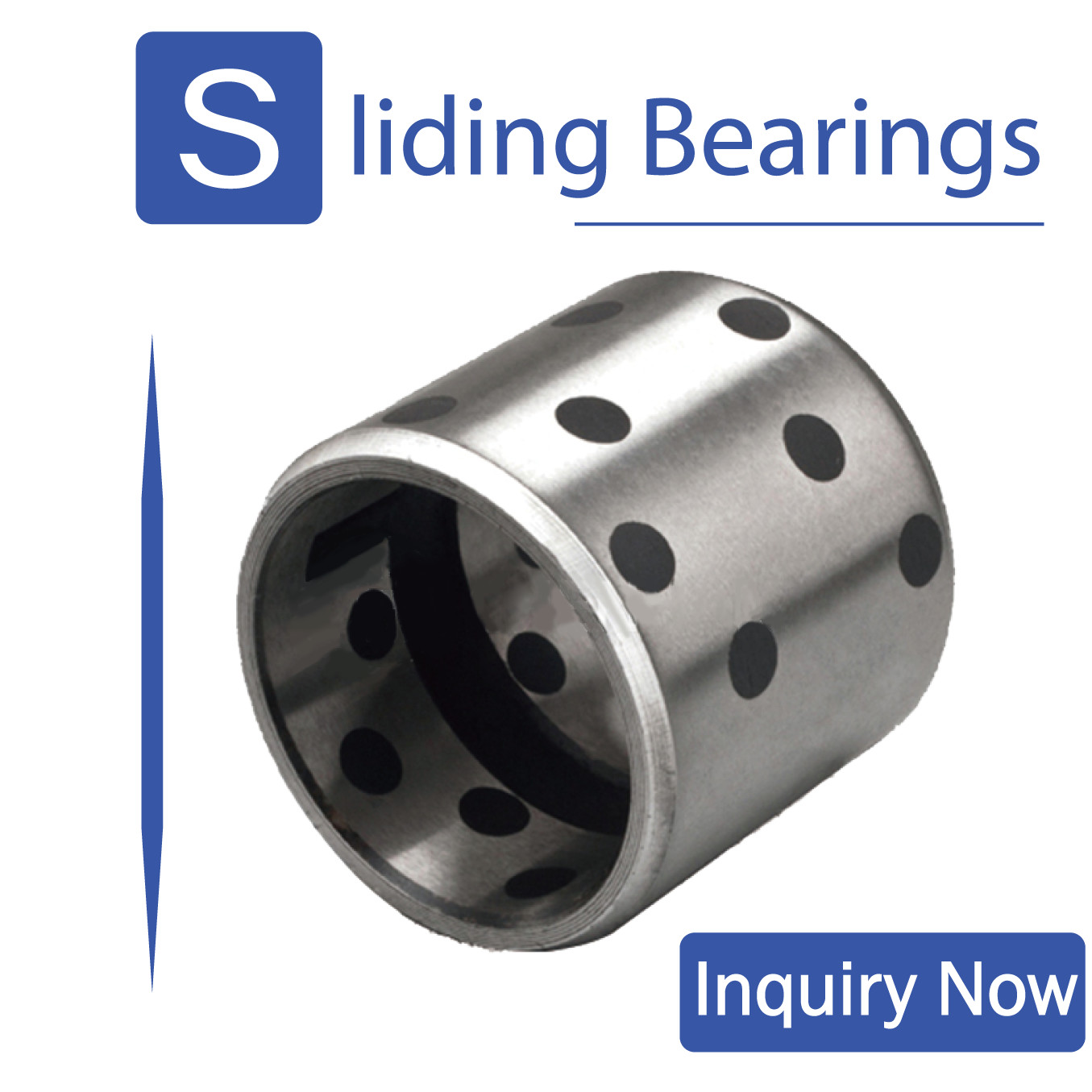 Steel Base Inlaid Graphite Bearings High Temperature For Winder Support