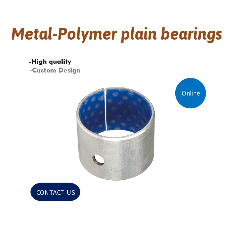 MetalPolymer Plain Bearings Oil/Grease Lubricated Bushing With Blue
