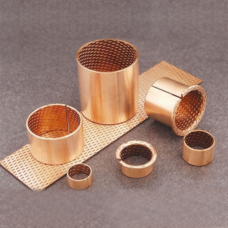 PRMF909550 Bronze Sleeve Bushing Metric Flange Size