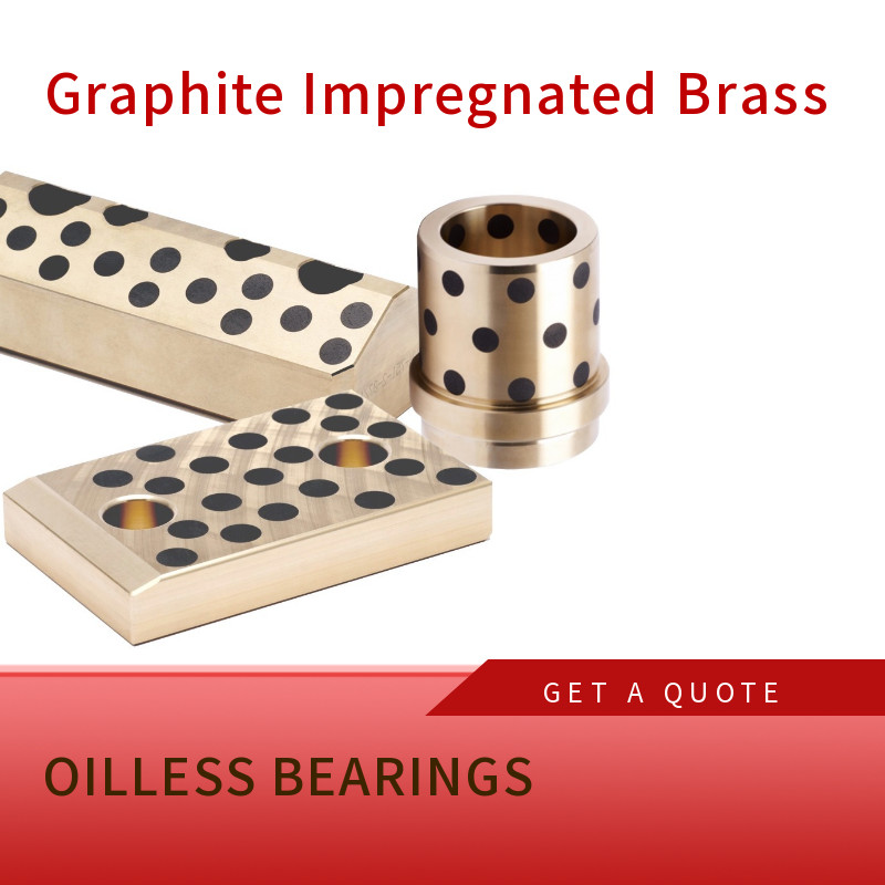 Flange Bronze Sintered Slide Bearing With Self Lubrication