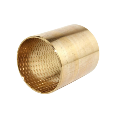 High Load Capacity Bronze Sleeve Bushings Made Of CuSn8 With Lubrication Indents