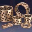 C86300 SAE430B Manganese Bronze Flange Bushings With Solid Lubricant Plugs Centrifugal Casting