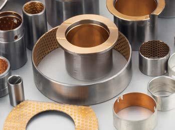 Groove Split Bimetal Wrapped Bearings Steel Backing Copper Plating