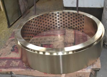 Maintenance Free Graphite Plugged Bronze Bearings Valves Bushing Steel / Copper Composite