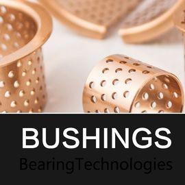 Metric Cylindrical Oilless Bushes CuSn8 & CuSn6 Bronze Or Oil / Grease Grooved