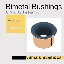 Bi-Metal Copper Flanged Sleeve Bearings & Washer Standard Inch Size Plain Bearings Oil Groove