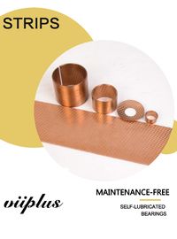 Cylindrical Bronze Bushes Diamond Self Lubrication Bearings Material Strips