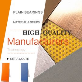 Sliding Bushings Ploymer Plain Sleeve Bearing Strips Metal Polymer Bearings