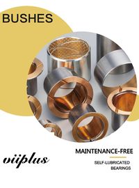 Bi-Metal Copper Flanged Sleeve Bearings & Washer Standard Inch Size Plain Bearings Oil Groove