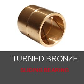 Lubrication Hole Grooves Turned Tempered Cylindrical Manganese Bronze Sliding Bearing For Highest Strain & Impact Load