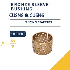 Large Size Split Bushing Sleeve | CuSn8 & CuSn6