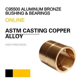 C95800 Aluminum Bronze Bearing ASTM UNS / SAE Casting Copper Alloy Bushing & Plate