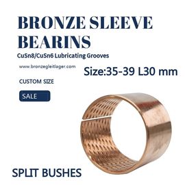 CuSn8P Split Sleeve Bronze Bushing  ID35 - 39 L30mm Stock Size