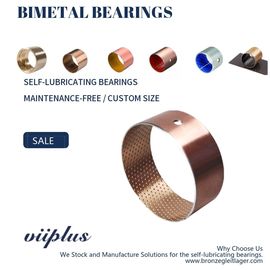 Bimetallic Metric Flanged Sleeve Bearing Automotive And Construction Machinery Parts