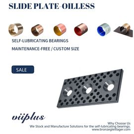 S45C Oilless Slide Plate , Self Lube Wear Plates Special Steel Graphite