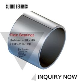 Stainless Steel Ptfe / Kevlar Fabric Lined Split 316 Composite Bearings Flanged Bushes