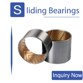 Steel Backing Bimetal Bearings Oil Grooves & Indentations Customer Size Wrapped Bushes