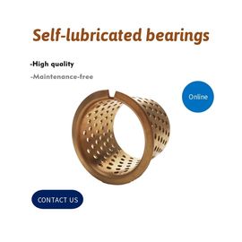 Cylindrical Bushes Grease Reservoirs Plain Type Bearing Cusn8 Oil Holes Rohs Standard