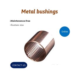 Wrapped Bronze Bearings , CuSn8 With Graphite, high-load and low-speed