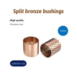 Diamond Oil & Sphercial Oil Split Bronze Sleeve Bushings , Self Lubricating Bush