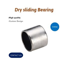 Standard Flange Size  PTFE Dry Sliding Bearing Bushes In Air Compressor