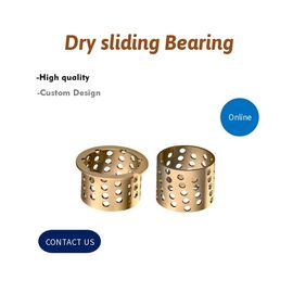 Durable Dry Sliding Bearing Gerolltes Bronze Gleitlager Perforiert CuSn8P DIN 17662