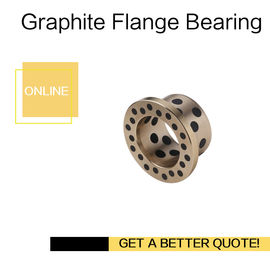 C86300 Manganese Bronze Flange Oilless Bushes Graphite Plugs