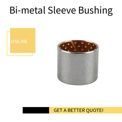 Bimetal Lead-Free Plain Thin Walled Bearing Imperial & Metric Sizes Bush With Grooves