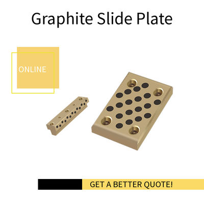 Solid Bronze Self Lubricating Bearing | Graphite Slide Wear Plate
