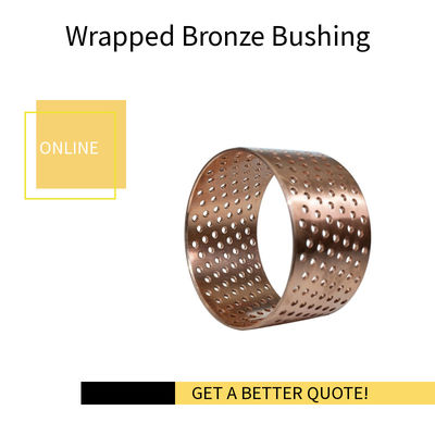 Wrapped Bronze Bearings CuSn8 Material Wieland-B09