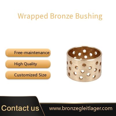 Wrapped Bushing Size, Bronze CuSn8 Material