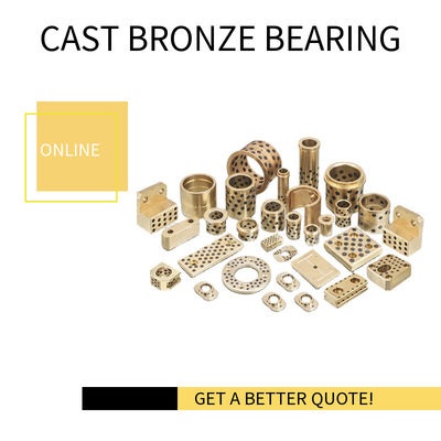 Extra Heavy Duty, High Strength Alloy Cast Bronze Inch Bearings With Embedded Solid Lubricant Oiles