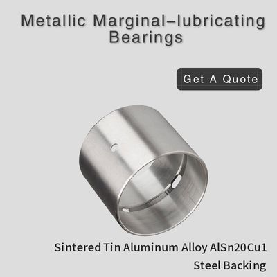AlSn20Cu1 Marginal Lubricating Metal Sleeve Bearing CSB-J20