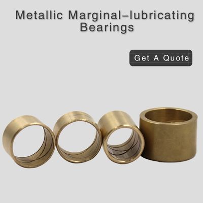 Metallic Marginal Lubricated Bronze Sleeve Bearings CuSn5Pb5Zn5