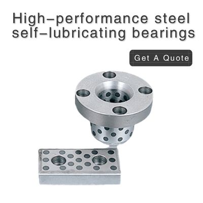 Hardened S45C Steel Sleeve Bearings Self Lubricating